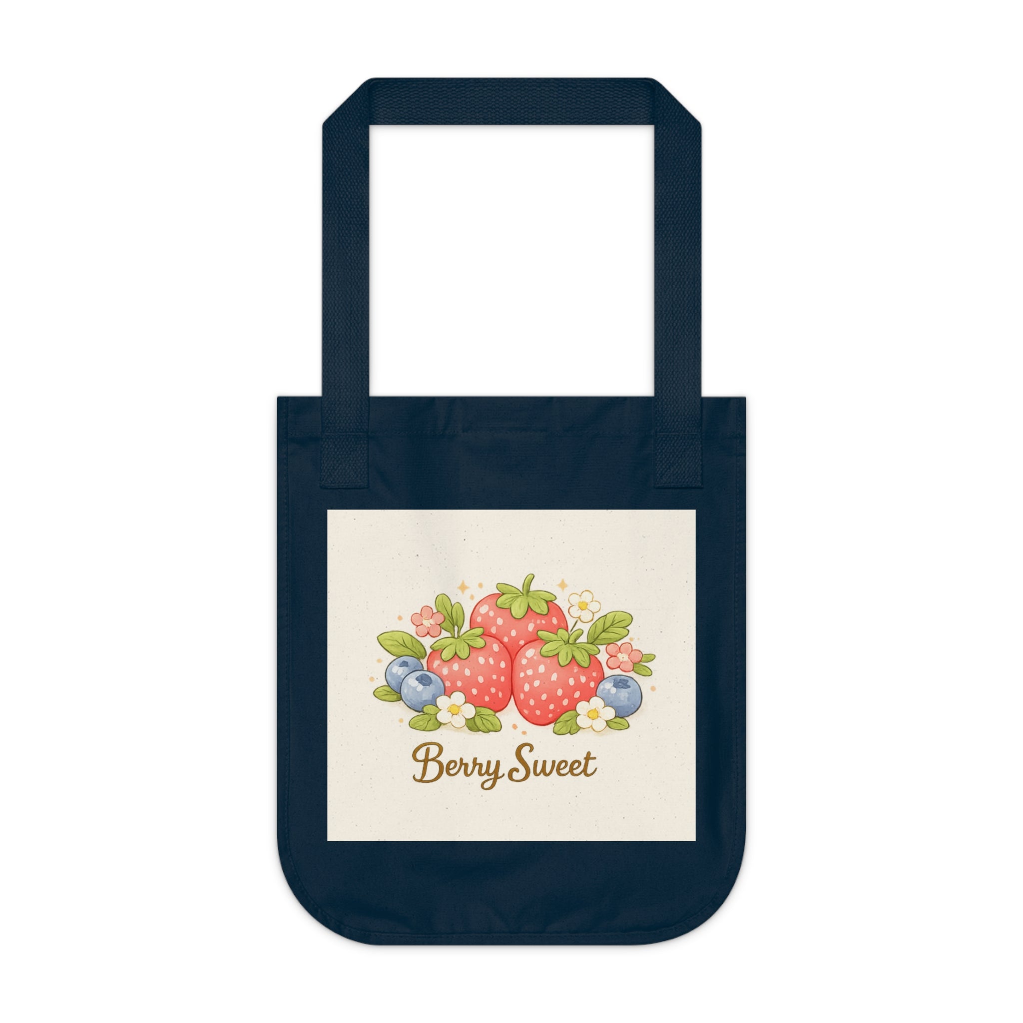Tote Bag — 'Berry Sweet' Strawberry Canvas Tote | Cute Fruit Market Shopper