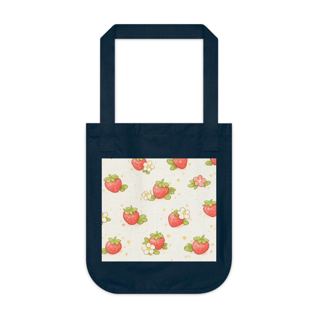 Tote Bag — 'Berry Sweet' Strawberry Canvas Tote | Cute Fruit Market Shopper