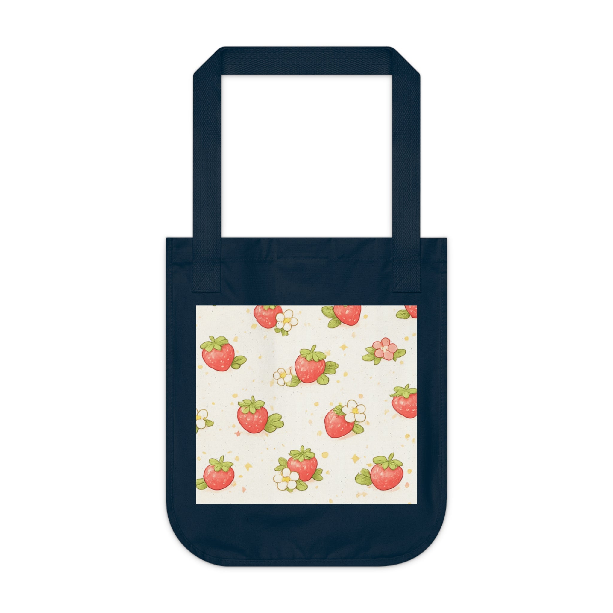 Tote Bag — 'Berry Sweet' Strawberry Canvas Tote | Cute Fruit Market Shopper