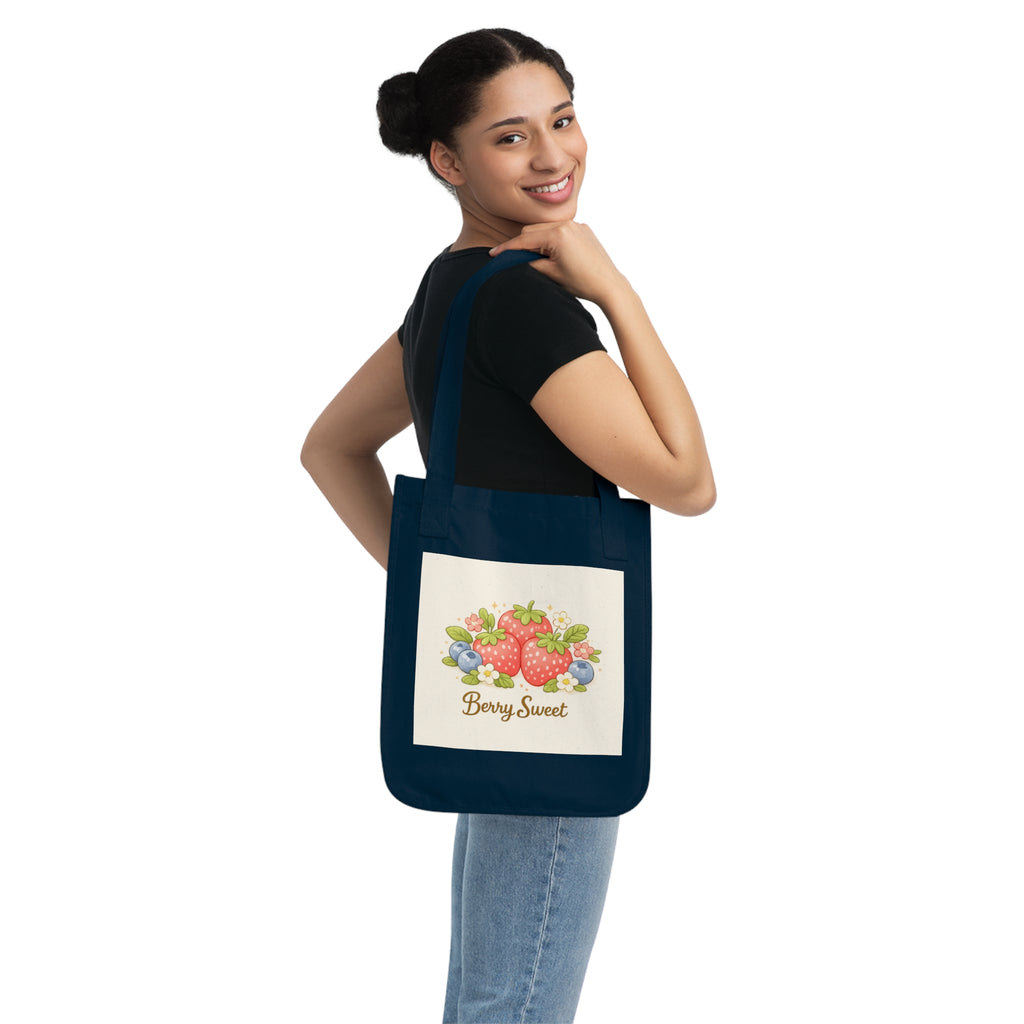 Tote Bag — 'Berry Sweet' Strawberry Canvas Tote | Cute Fruit Market Shopper